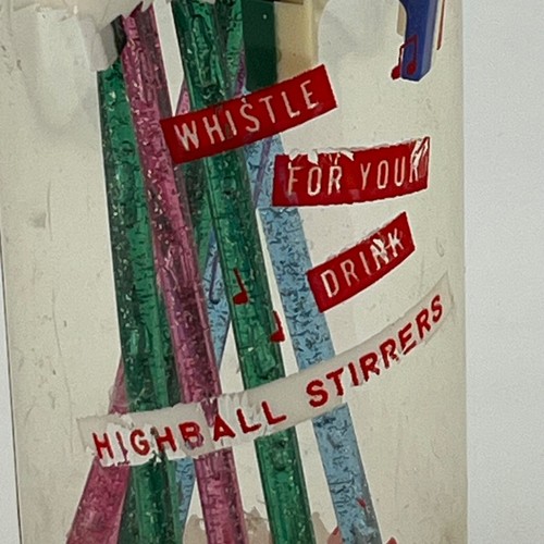 MCM 8 Whizzle Sticks Highball Stirrers Swizzles with Whistles Original Container - Picture 3 of 9