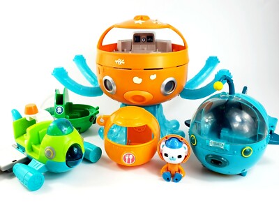 Mattel Octonauts toys lot Octopod Kwazii figure sound submarine play set