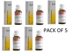 Dr. Reckeweg R37 Drops | Homeopathic Remedy for Digestive Health pack of 5