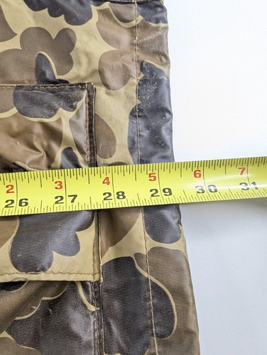 LL Bean Womans MEDIUM Maine Guide Camo Rain Coat PVC Thinsulate Lined Duck Hunt - Picture 6 of 14