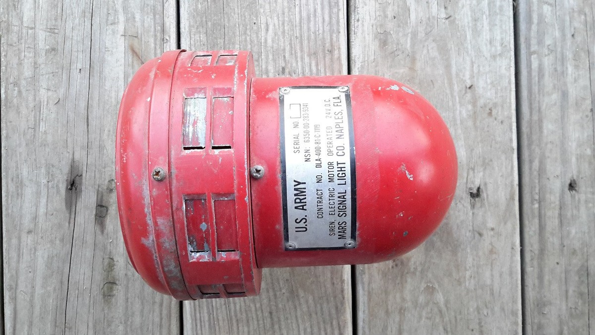 Old Vintage Mars Siren For US Army | eBay