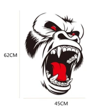 Car Side Body Door Sticker Horror Ape Totem Graphics Decal DIY Vinyl Decoration