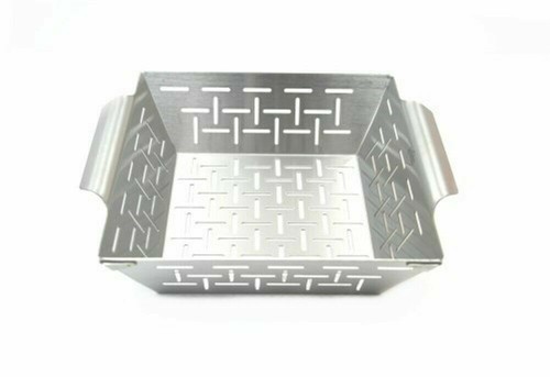 Küchen Profi Gemüsekorb Grillkorb Grillschale BBQ Rost Edelstahl V2a - Bild 3 von 12