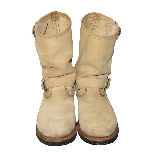 Redwing 8268 Steel Toe Suede Leather Engineer 8.5D 26.5cm Beige Red Wing  Japan