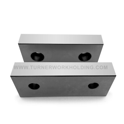 Turner 4''x2''x 0.75'' Machinable Standard Steel Jaws for 4'' Kurt Vises