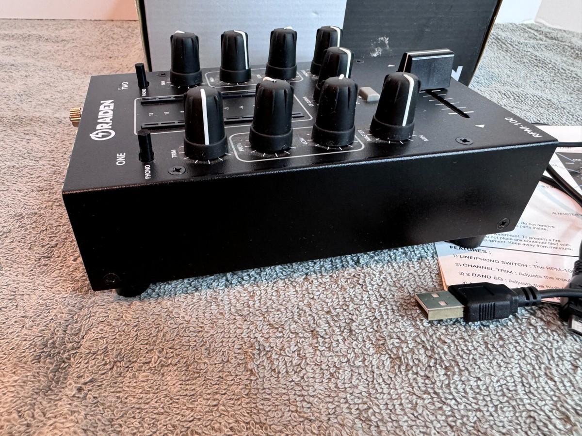 Raiden RPM-100 Portable 2-Channel DJ MIXER with Box | eBay Raiden RPM-100 Portable 2-Channel DJ MIXER with Box | eBay