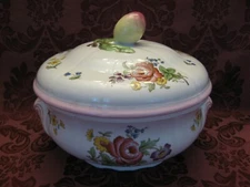 Spode Marlborough Sprays Porcelain 9-3/4" Round Covered Casserole - Excellent!