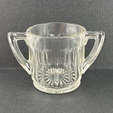 Child's Glass Sugar Bowl, Vintage EAPG Tea Party Doll Dishes, Depression Era 30s