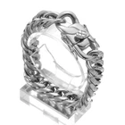 9/11/13/16mm Stainless Steel Cuban Link Chain Bracelet 7"-11" for Men Women