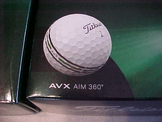 72 Balles De Golf Titleist AVX 360 Aim 2025 – Blanches – 6 Douzaines – Neuves