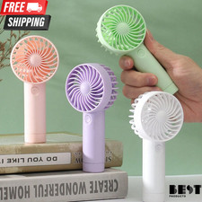 Mini Handheld Fan Portable Rechargeable USB 3 Speed Personal Small Lanyard New