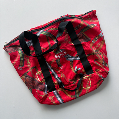 Supreme SS14 Remington Packable Tote Bag 'Hermes' Red Box Logo VTG