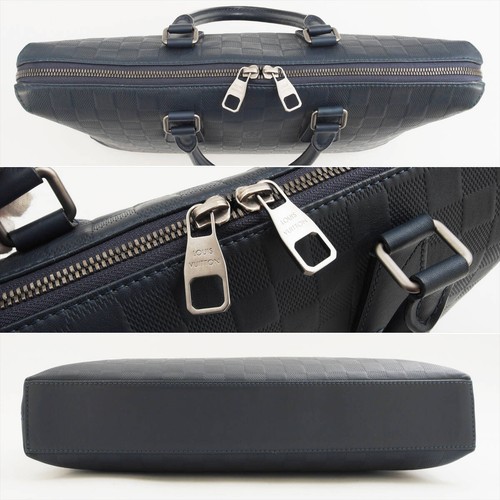 Louis Vuitton Damier Infini PDJ Porte-Document Jour Business Bag Briefcase Navy