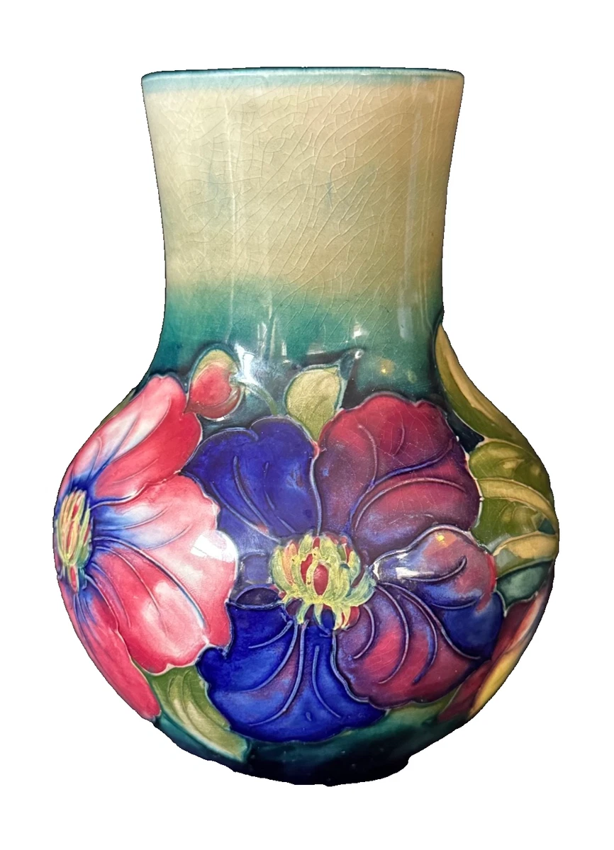 MOORCROFT フラワーベース 2003年 限定223/250 MOORCROFT フラワー