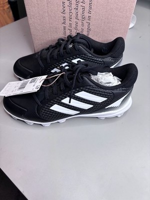 Adidas PureHustle 2 MD Baseball/Softball Cleats - Black/White size 5.5