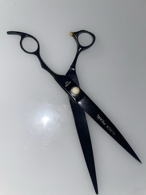 beautiful BLACK PEARL BUTTER CUT Cutting Salon Shears Cobalt Alloy Japan BP8.5