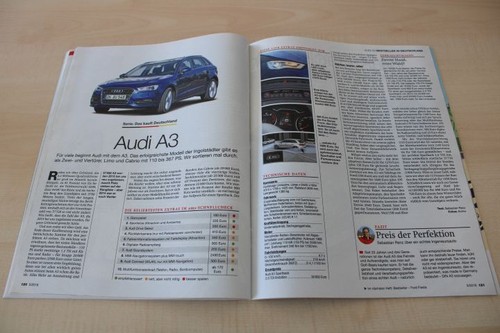 Auto Motor und Sport 05/2016 Audi A3 Sportback 2.0 TDI Ambition mit 150PS Kaufbe