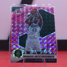 2020-21 Panini Mosaic -  Thanasis Antetokounmpo #167 Camo Pink