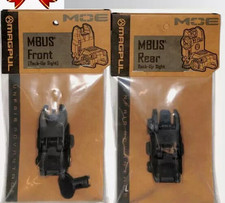 New Front and Rear New Generation Back Up Sight Set in Sleek Black Finish