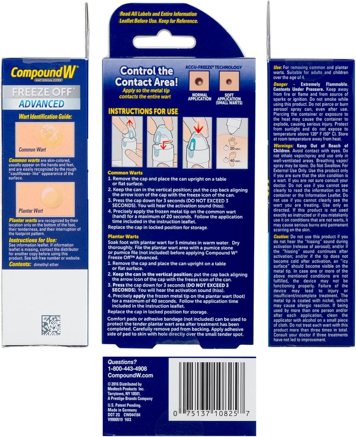 Compound W Freeze Off Advanced Wart Remover Accu Freeze 15 Treat Exp 01/2027+