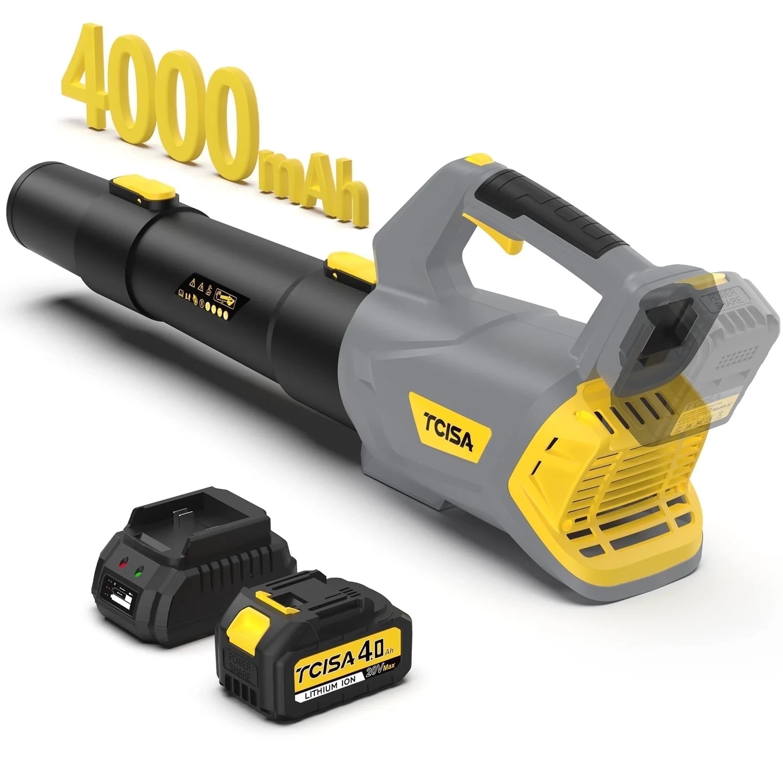 350cfm 90mph W/ 4000mah Battery & Charger