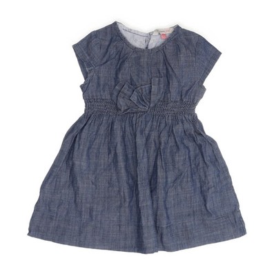 John Lewis Girl, Jeanskleid, Größe: 80, Blau, Baumwolle, Streifen, Mädchen #OXv