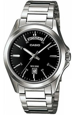 Casio Original Mtp-1370d-1a1 Mens Watch Silver Stainless Steel