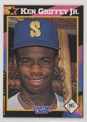1992 Starting Lineup Cards Black Back Sheet Hand Cut Singles Ken Griffey Jr 0q3