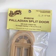 Miniatura Per Casa Delle Bambole: Porta Interna In Legno Non Verniciato A 6 Pannelli, Scala 1/12 - Italia - Foto 6