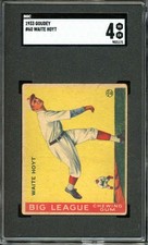 1933 Goudey #60 Waite Hoyt RC/Rookie Pirates HOF SGC 4 VG-EX