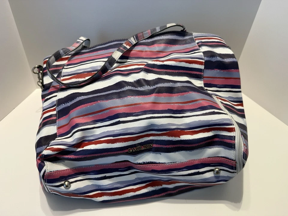 Sam & Libby Red White & Blue Striped Tote - Image 3 of 4