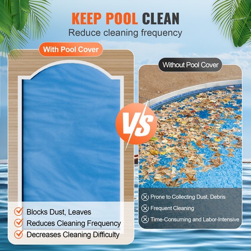 VEVOR Solar Pool Cover 36x16 ft Inground Above Ground Pools Solar Blanket 12 mil - Picture 5 of 12