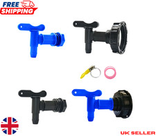 LOW PRICE Water Butt Tap For Barrel Plastic Adaptor Beer Rain Brew 3/4" UK