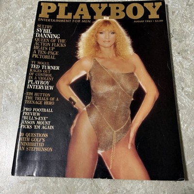 PLAYBOY AUGUST 1983 Sybil Danning Carina Harney Ted Turner Jan Stephenson