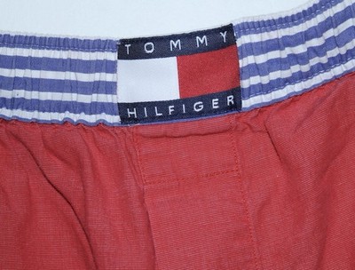 Vintage Tommy Hilfiger Red Boxers Shorts Flag Waistband Men s Size M