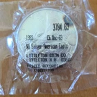 1993 Ch Unc  63 $1 American Silver Eagle 1 oz .999 Silver