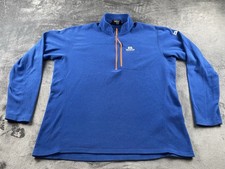 Mountain Equipment Fleece 1/4 Zip Men’s 2xl Blue Orange Micro Jacket Polartec