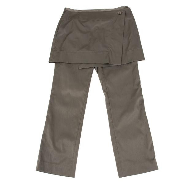 ISSEY MIYAKE FETE Nylon Stretch Wrap Skirt Pants Size 2(K