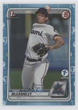 2020 Bowman Draft 1st Edition Sky Blue Foil Zach McCambley #BD-112 we2