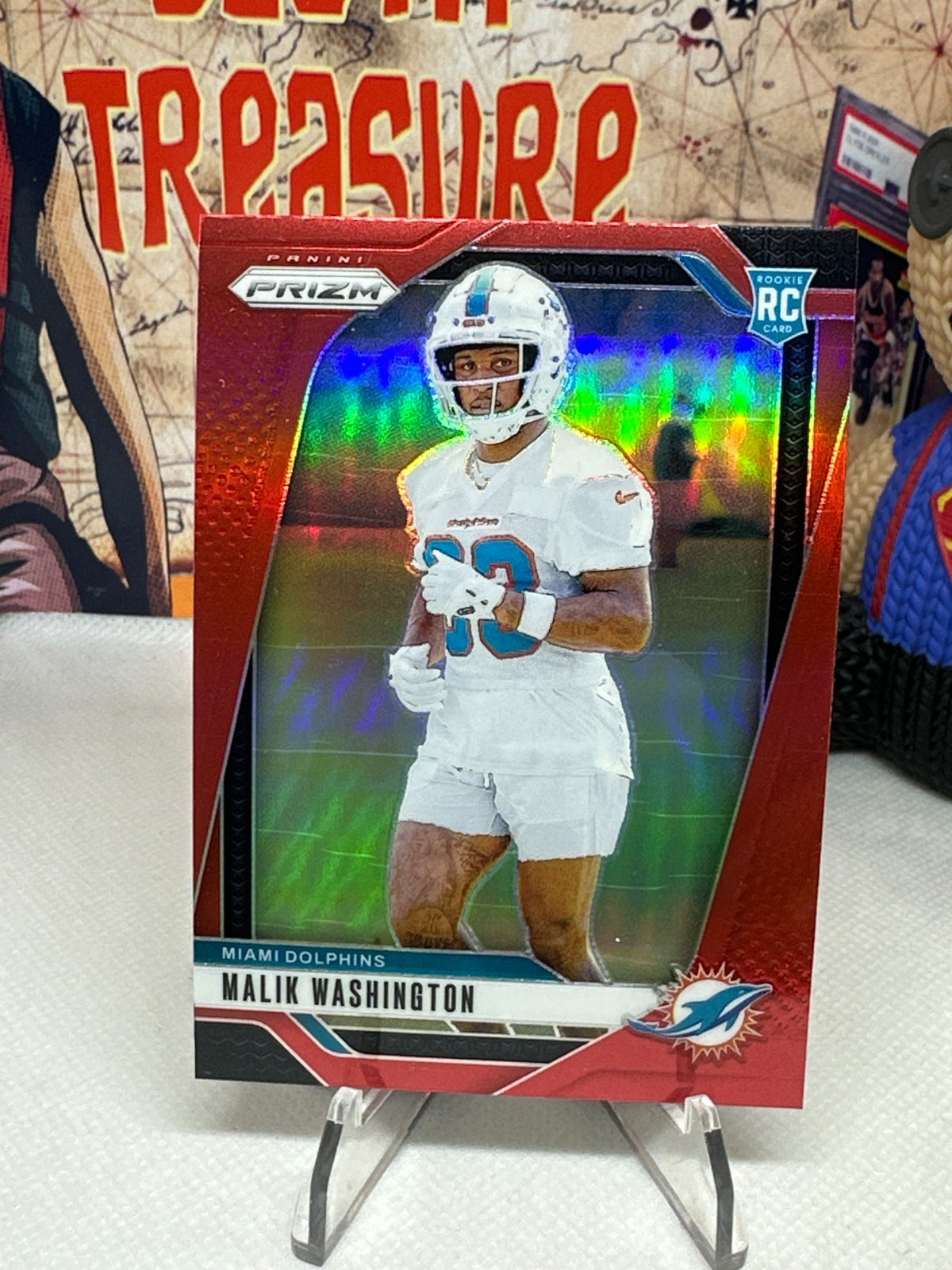 2024 Panini Prizm Malik Washington #371 Red Prizm SSP Very Rare Rookie RC