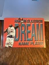 Hakeem Olajuwon 1999-00 Skybox NBA Hoops Name Plates Insert #5NP HOF Rockets