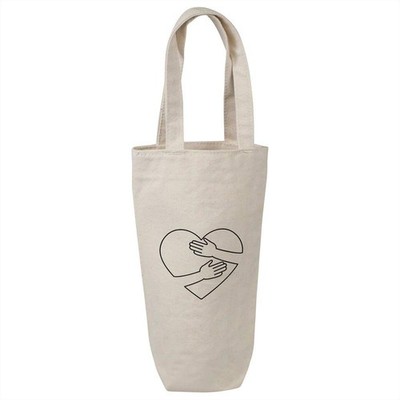 ''Umarmendes Herz'' Baumwolle Weinflasche Geschenk/Reisetasche (BL00044834)