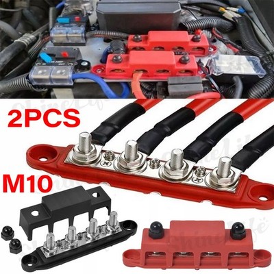 2x Sammelschiene 300A Stromverteilerkasten Sammelschienen Verteilerblock 12V-48V