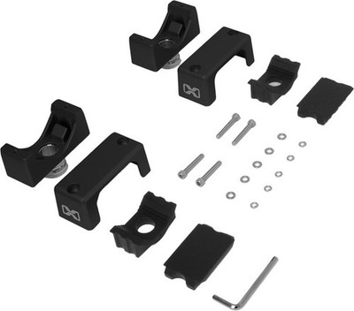 ECOXGEAR Tower Speaker Square Tube Mounting Clamps 1'' to 1.5'' Black