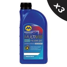 3x MORRIS 5W20 Fully Synthetic Ford Ecoboost Engine Oil C5 Ford WSS-M2C948-B -1L 9.00 per litre
