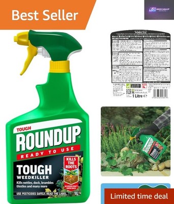 Safe and Effective Weedkiller Spray - 1 Litre for Family-Friendly Gardens