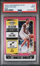 Panini 2023-24 Contenders Optic John Collins #31 Pink Prizm /74 PSA 9 Jazz NBA