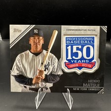 2019 Topps Update Series 150th Anniversary manufactured patch hideki matsui /150