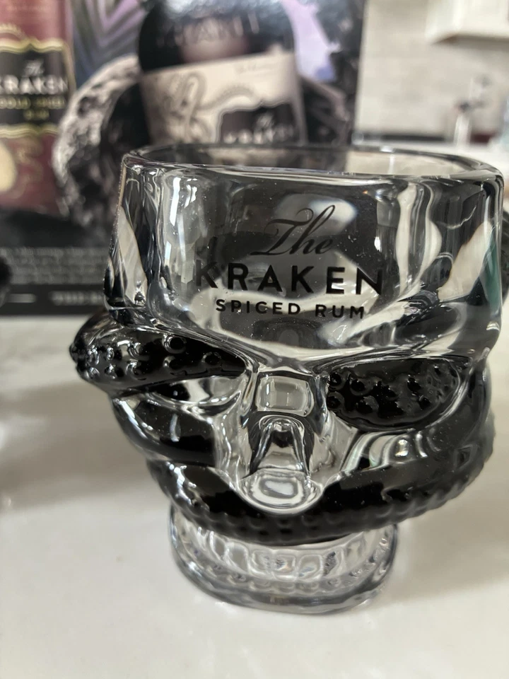 Kraken Rum  2025 Limited Ed “SKULL GLASSES  SET OF 2 - Image 3 of 4
