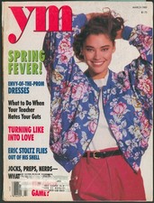 YM Magazine March 1989 Holly Robinson~Eric Stoltz~Freddy Krueger~80s Fashion